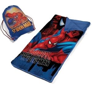 Spiderman 2 piece sleeping bag and string bag set lightweight